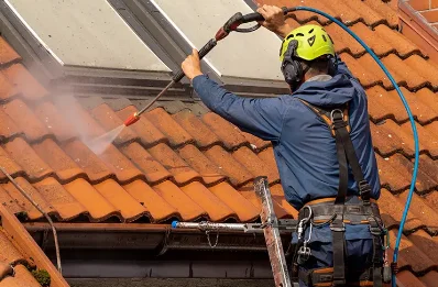 Démoussage et hydrofuge de toiture à Massat